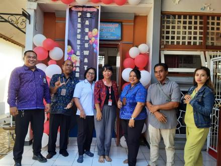 PERESMIAN PEMBUKAAN PERPUSTAKAAN SARASWATI RAMAH ANAK SD NEGERI 1 GIRI EMAS